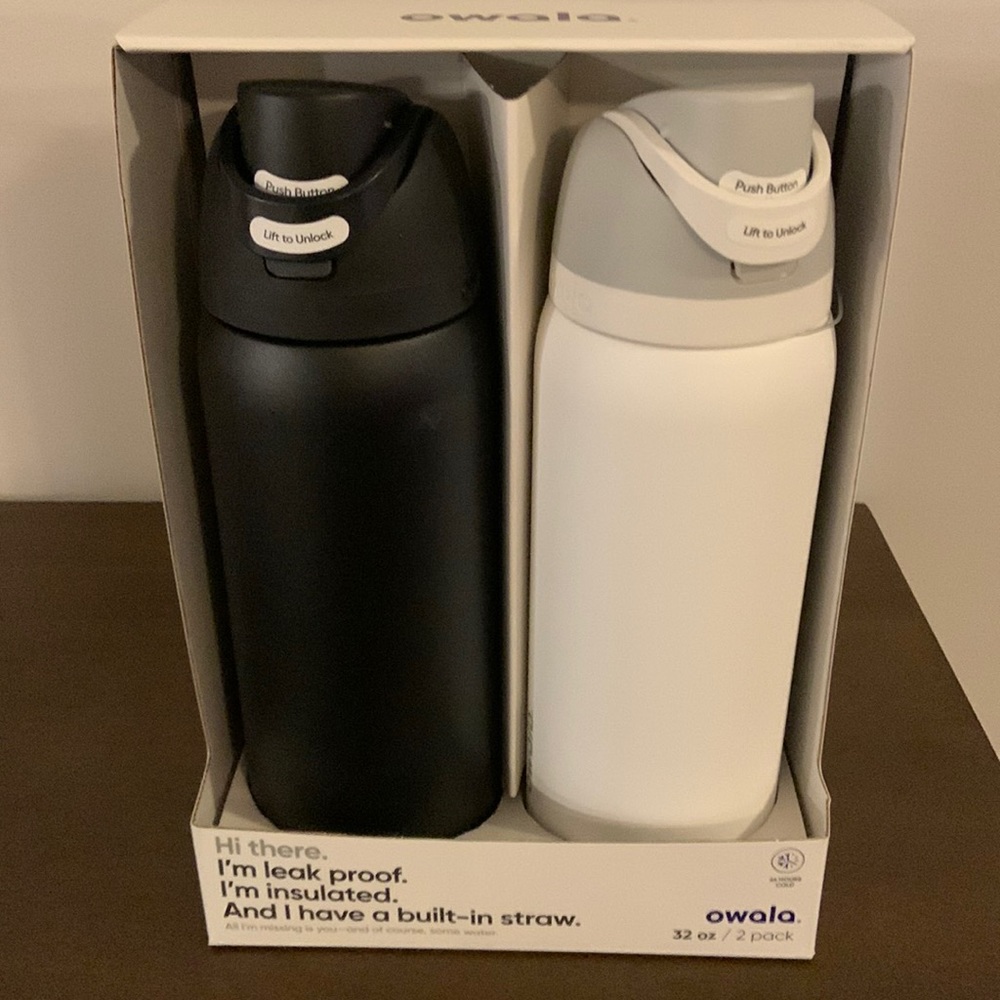Owala 32 oz stainless steak water bottles-2 pack